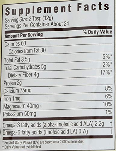 Spectrum Essentials Organic Ground Chia Seed,10 oz,(Pack of 2)