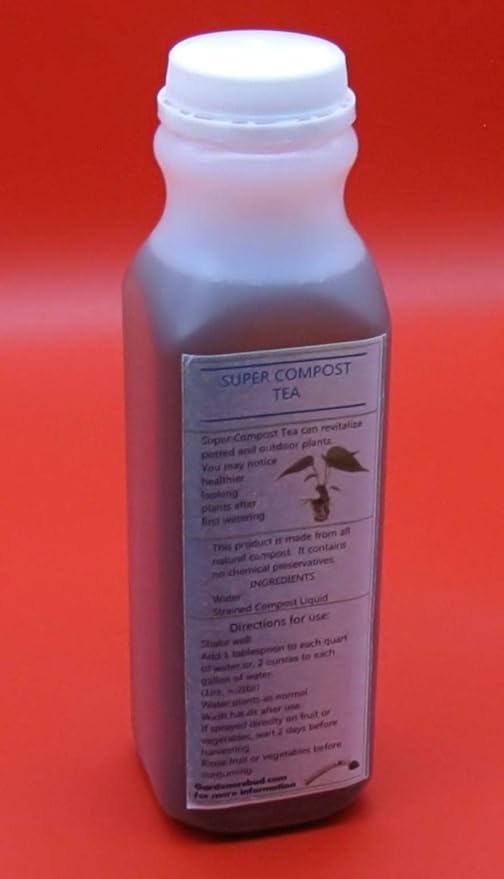 Super Compost Tea_P (16oz - 1 Pint) Natural and Organic for Plant Food Fertilizer and Growth Efficiency.