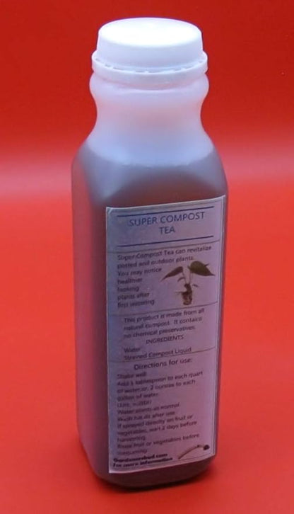 Super Compost Tea_P (16oz - 1 Pint) Natural and Organic for Plant Food Fertilizer and Growth Efficiency.