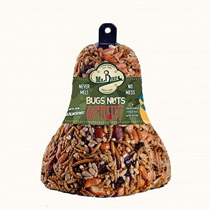 2-Pack of Mr. Bird Bugs, Nuts, Fruit Wild Bird Seed Bell 12.5 oz.