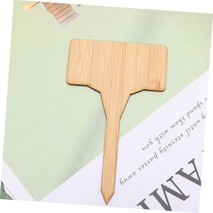 Mipcase 20pcs Thicken Label Signs t Shape Mini Plant Ornaments for Garden and Nursery Color Plaques for Easy Plant Tracking