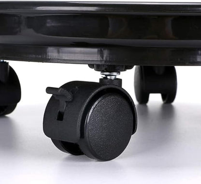 Yiting Plant Caddy with Wheels Heavy-Duty Rolling Plant Stand with Wheels Plant Dolly with Casters for Indoor and Outdoor Plant Roller Base Plant Saucer Mover (13 inch, Black)