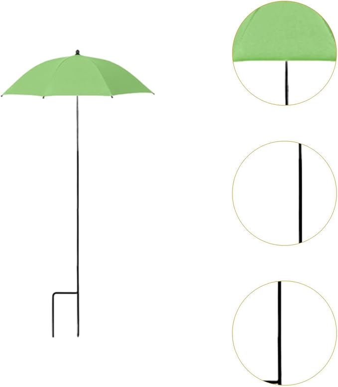 Outdoor Plant Umbrella Plant Protection Umbrella Multipurpose Reusable Sunshades Umbrella for Yard Planters Pot Potted Plants, Green