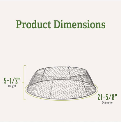 Gardener’s Supply Company Sturdy Chicken Wire Cloche Plant Protector Extension | Adds Broader Area Coverage Protection for Tall Plants Vegetables & Seedlings | (Cloche Extension Only)