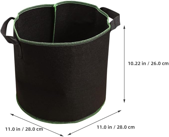 GANAZONO 6Pcs 4 Gallon Plant Grow Bags Breathable Felt Non-Woven Aeration Fabric Plant Grow Pots for Nursery Vegetable Flower Grow with Handles