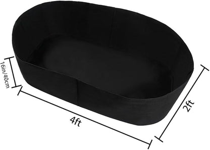 Planting Grow Bag,Felt Fabric Raised Planting Bed,Raised Garden Bed Planter Breathable Planting Container Rectangle Growing Pot