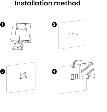 Solar Outdoor Lights, 1000LM IP65 Waterproof Solar Flood Lights with 4 Modes, 4000K Motion Sensor Solars Wall Light for House Number, Porch, Frontdoor, Backyard