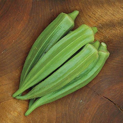Organic Okra Seeds, APPR. 125, Clemson Spineless Okra, Heirloom Vegetable Seeds, Certified Organic, Non GMO, Non Hybrid, USA