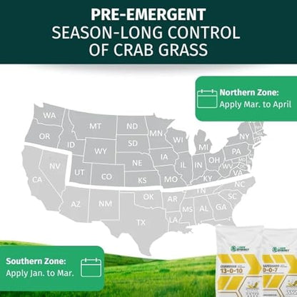0-0-7 Safeguard Pre-Emergent Lawn Fertilizer (25lbs.) - .37% Prodiamine - Prevents Weeds and Crabgrass from Germinating