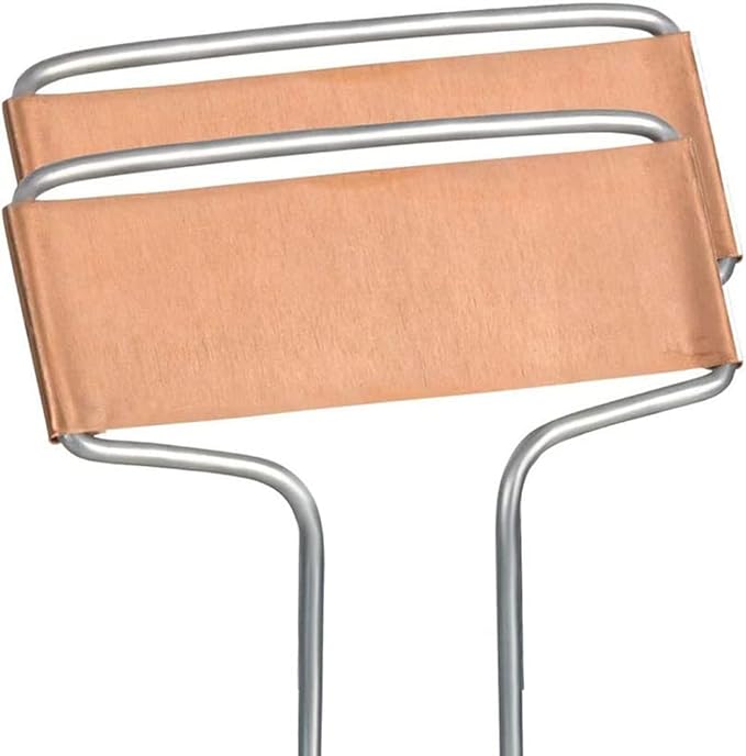 10 Pieces Copper Plant Tags Metal Plant Labels Nursery Tags Plant Markers Garden Marker Planting Gardening Sticks Garden Label Stakes Planting Seedling Stake Signs, 10 Inch