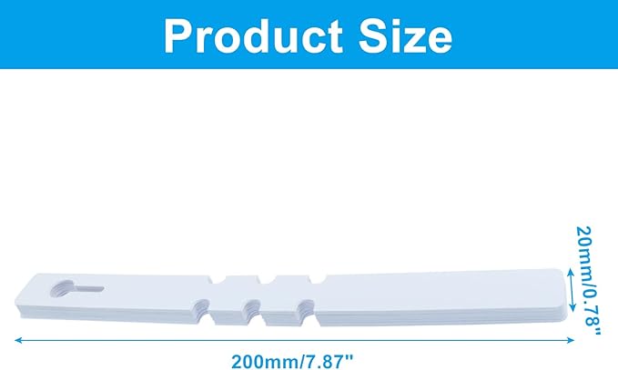 120 PCS Adjustable Plastic Plant Tree Tags - Waterproof Wrap Around Labels, Reusable Garden Markers(White)