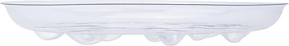 6 Pack Heavy Duty Clear Plastic Plant Saucer Sturdy Pot Tray Plant Drip Trays Drip Trays for pots,Plant Water Catcher Tray,Flower Pot Saucer Water Drainage Tray Floor Protector (10 INCH)