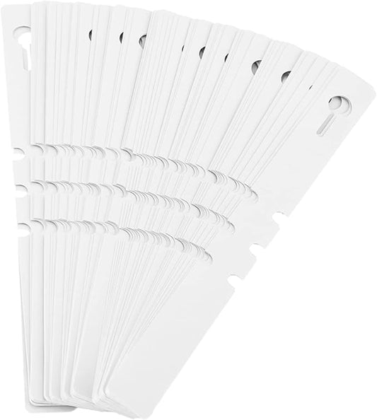 Plant Tags 100 PCS – White PVC Hanging Garden Plant Labels, Wrap Around Nursery Markers for Trees, Flowers & Vegetables