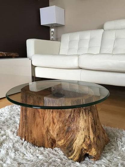 Custom Cut Glass 1/2" Thick - Clear Tempered Glass Cut to Size - Round Replacement Glass for Dining Tables, Tabletops with Bevel Edge by Fab Glass and Mirror