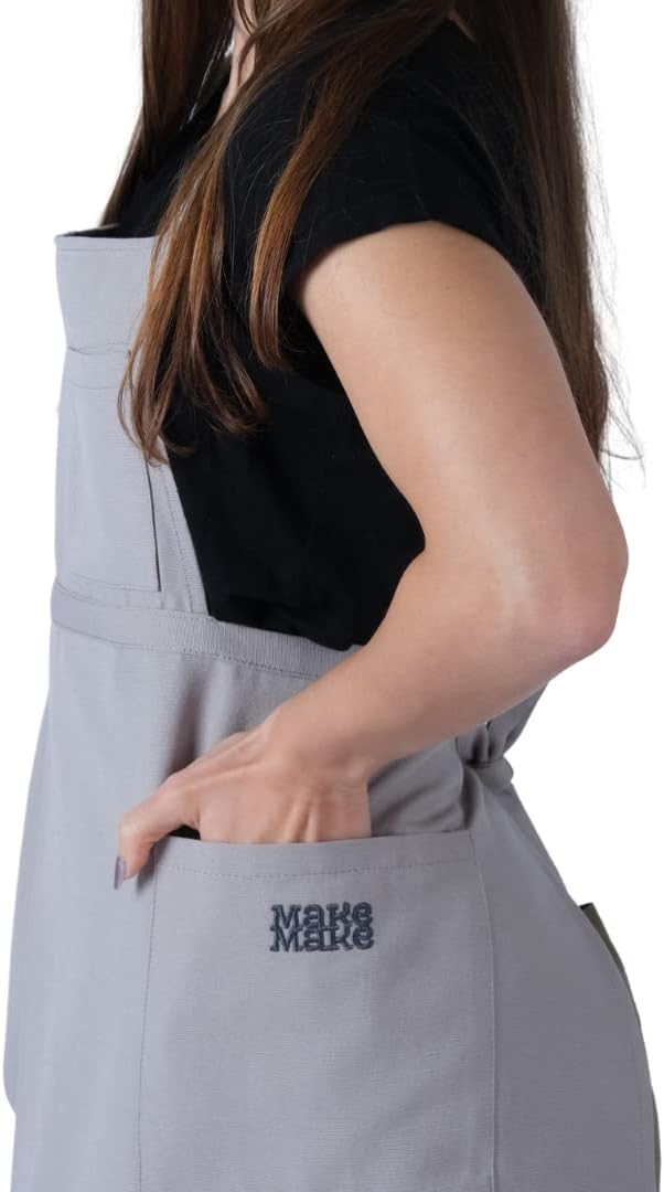makemake Tools | Split-Leg Waterproof Unisex Pottery Apron for Pottery Artist | Ceramic Coveralls | Claypron | Florist Gown