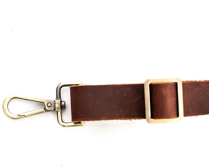 Luchuan Waterproof Waxed Canvas Tool Apron With the Adjustable Genuine Leather Belt (brown)
