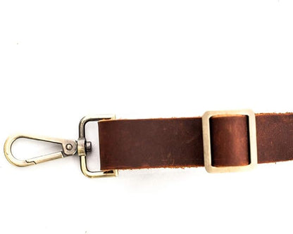 Luchuan Waterproof Waxed Canvas Tool Apron With the Adjustable Genuine Leather Belt (brown)
