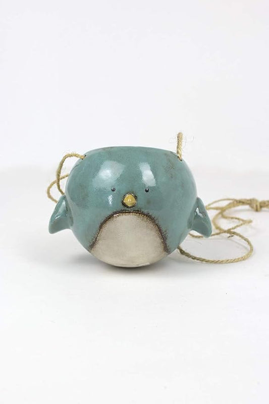 Bluebird Hanging Planter Pot - Ceramic - 7" Diameter