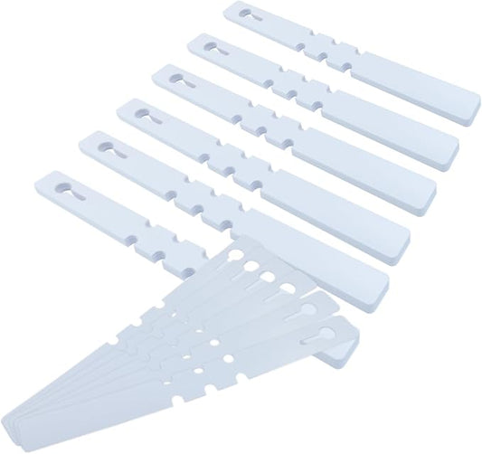120 PCS Adjustable Plastic Plant Tree Tags - Waterproof Wrap Around Labels, Reusable Garden Markers(White)