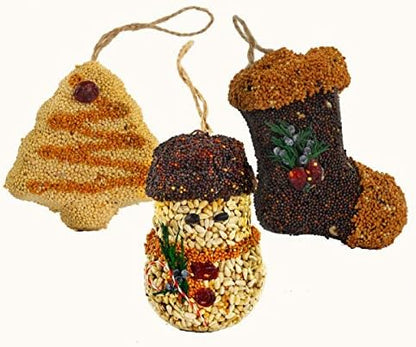Mr. Bird Christmas Shapes Bird Seed Ornament Treats... (1)
