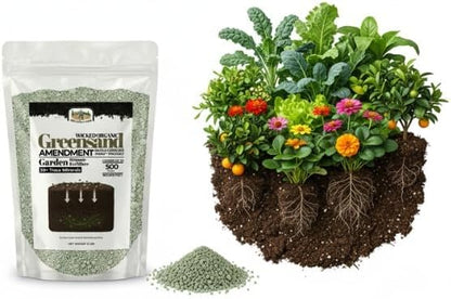 Old Cobblers Farm Greensand Fertilizer Soil - Lawns, Gardens, Trees, Shrubs, Container Plants - Organic, Sustainable Soil Improvement (5 lbs | 10 lbs | 15 lbs | 20 lbs) (5lbs)
