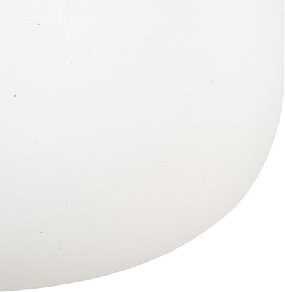 SAFAVIEH Outdoor Collection Rancer White Concrete Ficonstone Hanging Planter Pot