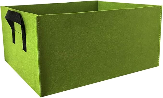 VALINK Garden Grow Bag, Felt Plants Growing Bag, Rectangle Planting Bag, Non-Woven Container Pot Planter Pouch Flowers Root Grow Bags for Outdoor Indoor Garden Vegetables