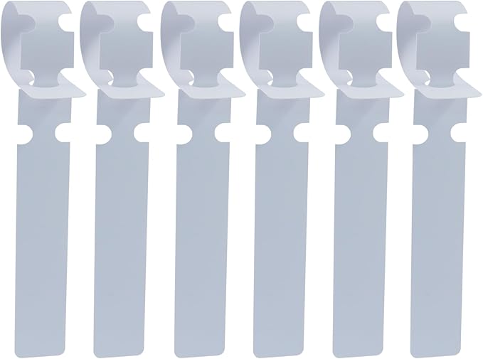 120 PCS Adjustable Plastic Plant Tree Tags - Waterproof Wrap Around Labels, Reusable Garden Markers(White)