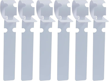 120 PCS Adjustable Plastic Plant Tree Tags - Waterproof Wrap Around Labels, Reusable Garden Markers(White)