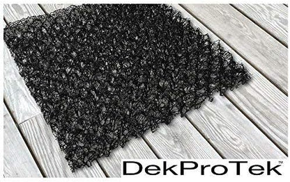 Victory 8 DekProTek Modular 1 ft x 1 ft (Pack of 12) Drainage Aeration Pad Deck Protector for Use with Pots Planters and Raised Beds