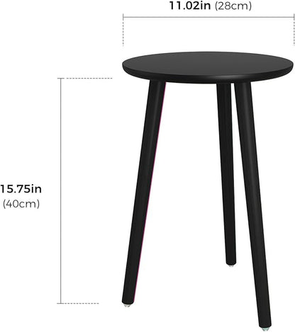 Leaf&lull Tall Plant Stand Indoor Black Plant Table for Large Plants Wooden Plant Stool Plant Holder for Living Room Bedroom Balcony