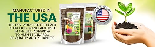 Organic Molasses for Plants - Horticultural Molasses - Ideal for Traditional & Hydroponic Gardening, for Indoor & Outdoor Plants (1/2 Quart)