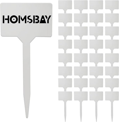 50Pcs Plant Labels,5 Inch 50 Pack Outdoor Tags Thick Garden Labels, Waterproof Durable Nursery Garden Markers, Strong Large Plant Markers for Vegetable Plants, Fruits, Flowers, Vine
