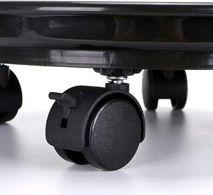 Yiting Plant Caddy with Wheels Heavy-Duty Rolling Plant Stand with Wheels Plant Dolly with Casters for Indoor and Outdoor Plant Roller Base Plant Saucer Mover (15.5 inch, Black)