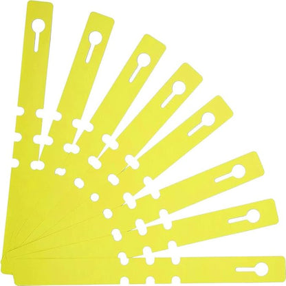 Kecoya 200pcs Plastic Plant Labels, Waterproof Plant Tree Tags and Labels, Wrap Around Plant Label Tags, Adjustbale Hanging Plant Tag and Labels.（Yellow）