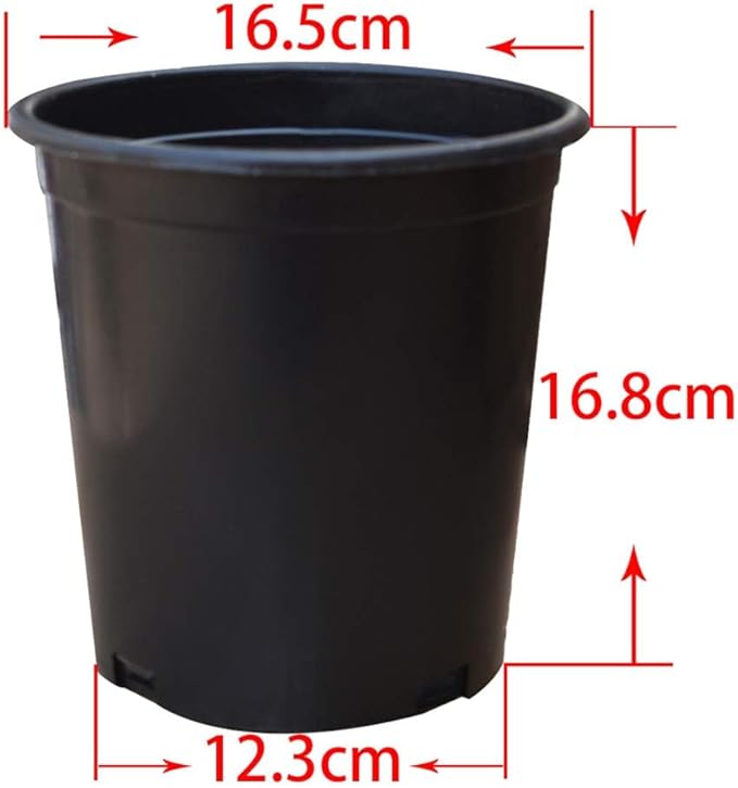 Nursery Pot 1 Gallon 1 Gal 2 Gal 3 Gal 5 Gal 7 Gal 10 Gal 15 Gal Nursery Container Injection Molded Pot Fit for Plants Soil Growers or Hydroponics (10,1 Gallon)