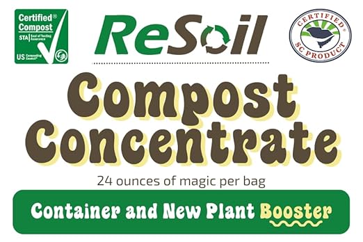 ReSoil Compost Concentrate – Organic Soil Booster & Natural Fertilizer Alternative, Loaded with Beneficial Microbes (24 oz)