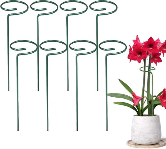 4/8/12 Pack Plant Stakes, 16/24/36 Inch Plant Support Stakes, 2025 New Plant Sticks Support, Flower Stakes for Plants Peony, Tomato Seedling, Marigold, Amaryllis, Sapling, Coreopsis (24 Inch-8 Pack)