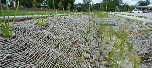 AK Trading CO. Jute Erosion Control, Soil Saver Mesh Blanket - 48" Wide x 75 Yard Roll (225 feet Long) - 900 Sq. Ft. Coverage