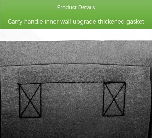AA004-5 2-Pack Plant Grow Bag with Handles，Non-Woven Fabric Raised Garden Bed Long Breathable Planting Container Potato Tomato Planter Pots for Vegetables, 19.6”×11.8”×7.8”