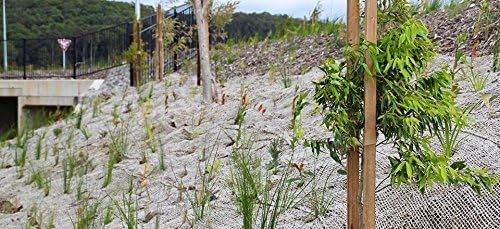 Jute Erosion Control, Soil Saver Mesh Blanket - 48" Wide x 20 Yards (60 feet Long) - 240 Sq. Ft. Coverage
