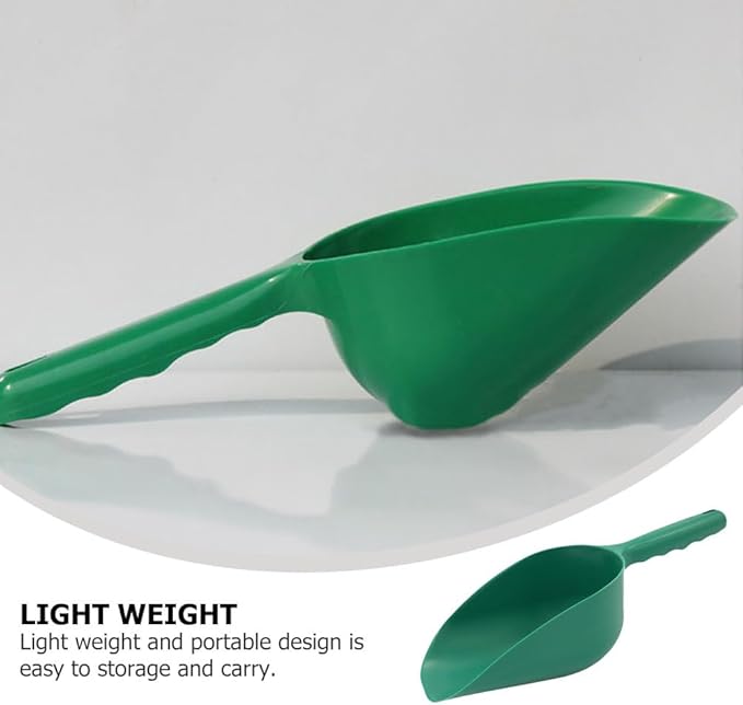 GANAZONO 3pcs Dirt Spoon Mini Pots Spatula Set Mini Plants Potting Soil Scoop Pet Food Shovel Garden Soil Scoop Plastic Garden Planting Balcony Plastic Large