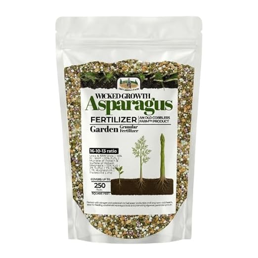 Old Cobblers Farm™ Wicked Growth Asparagus Fertilizer – Balanced Formula for Healthy Spears & Strong Root Growth – Supports Early Season Growth (5 lbs | 10 lbs | 15 lbs | 20 lbs) (15 lbs)