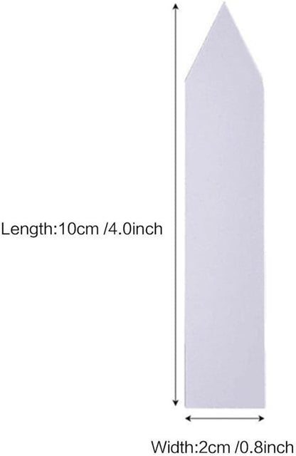 100 Pcs 4 Inch Plastic Plant Garden Labels Pot Marker Nursery Garden Stake Tags (100 Pcs White Type A)