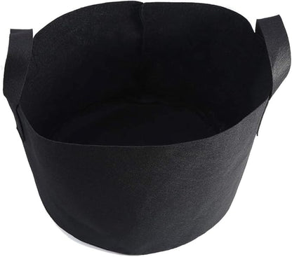 Plant Grow Bag, 1/2/3/5/7/10 Gallon Black Flower Plants Growing Bag, Vegetable Aeration Fabric Planting Pot Container with Handles for Indoor Outdoor Nursery Garden Planting (29 x 41 cm (10 Gallons))