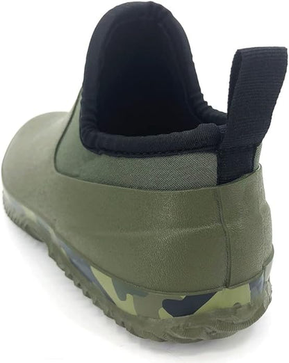 SYLPHID Men's Garden Shoes Women's Rain Shoe Waterproof Neoprene Camp Booties for Camping, Lawn Care, Gardening and Yard Work