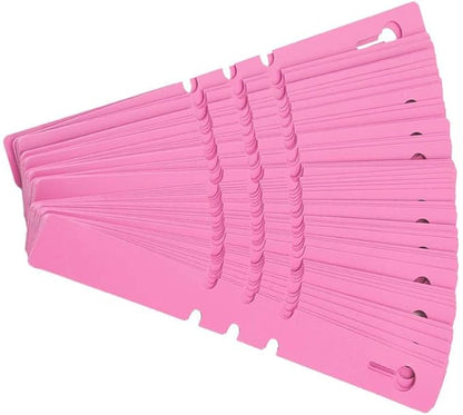 100Pcs Nursery Plant Tags Plastic Plant Tree Markers Wrap Around Hanging Nursery Garden Decor Reusable Labels Lawn Ornament 21 x 2cm ()