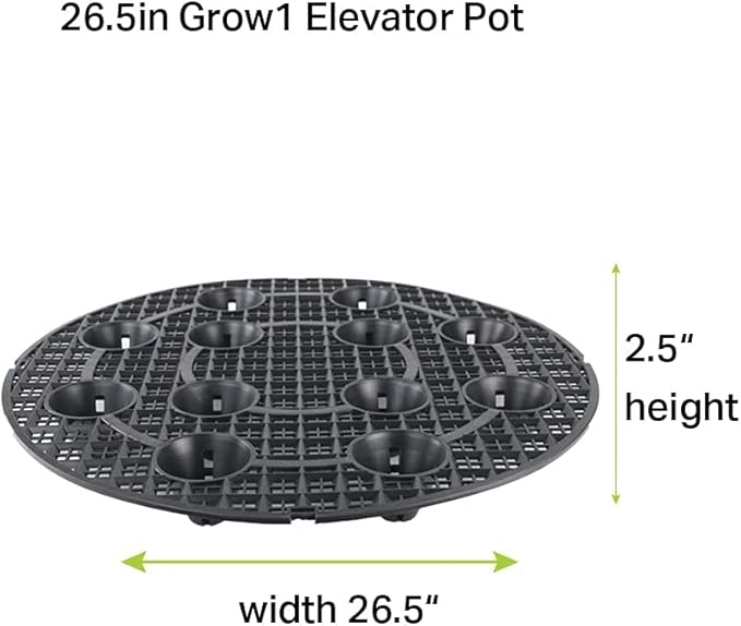 Grow1 26.5-Inch Pot Elevators for Plants (1-Piece)