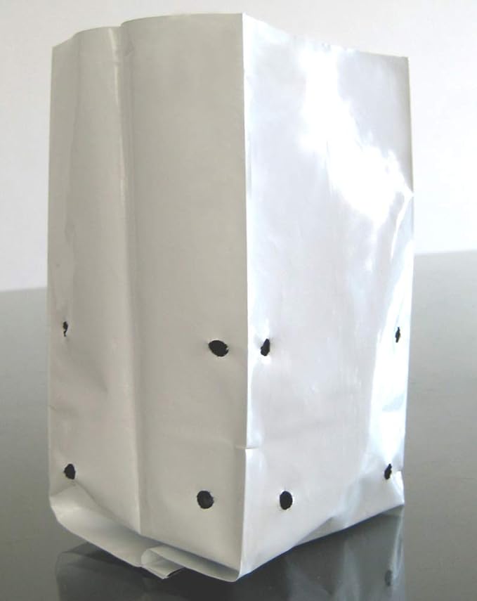HORTIPOTS 2 Gallon Black White Panda Grow Bags (Pack of 50)