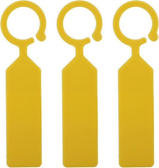 Plastic Plant Labels, 100 Pcs Plant Tags and Labels, Garden Labels Stakes for Hanging Labels for Plant Tree Nursery Seedling Tags Garden Decor(Yellow)